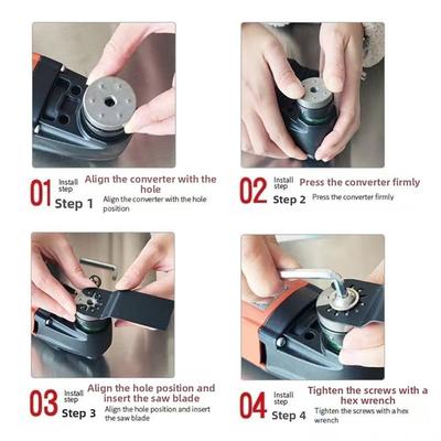 1 Set Converter For Starlock Adapter Tool Star Lock System Power Tools Oscillating Saw Blade Adapter Easy To Install Hand Tools