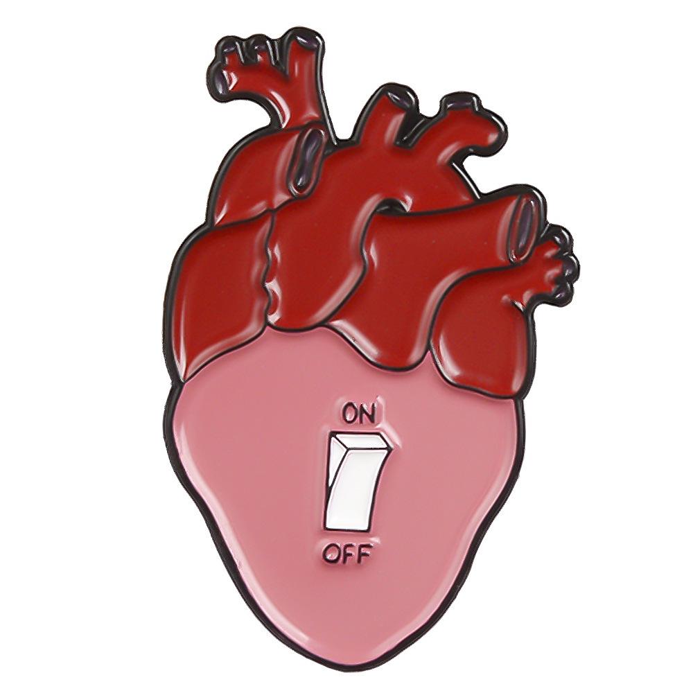 Heart-Shaped Open Your Heart Personality Brooch