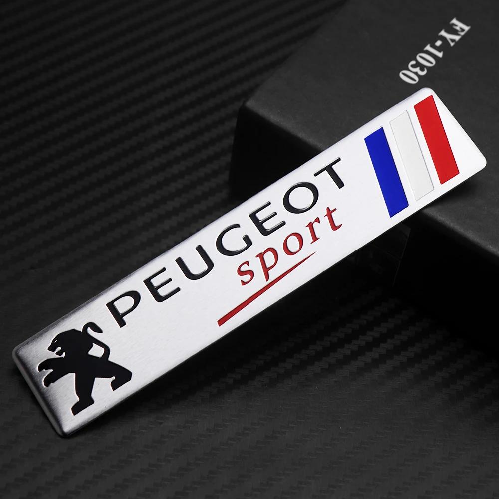 

Car Sticker 2025 Hot 1pcs Aluminum Car Badge Body Side Sticker Fender Trunk Decor Decal Styling For Peugeot 207 3008 206 208 308