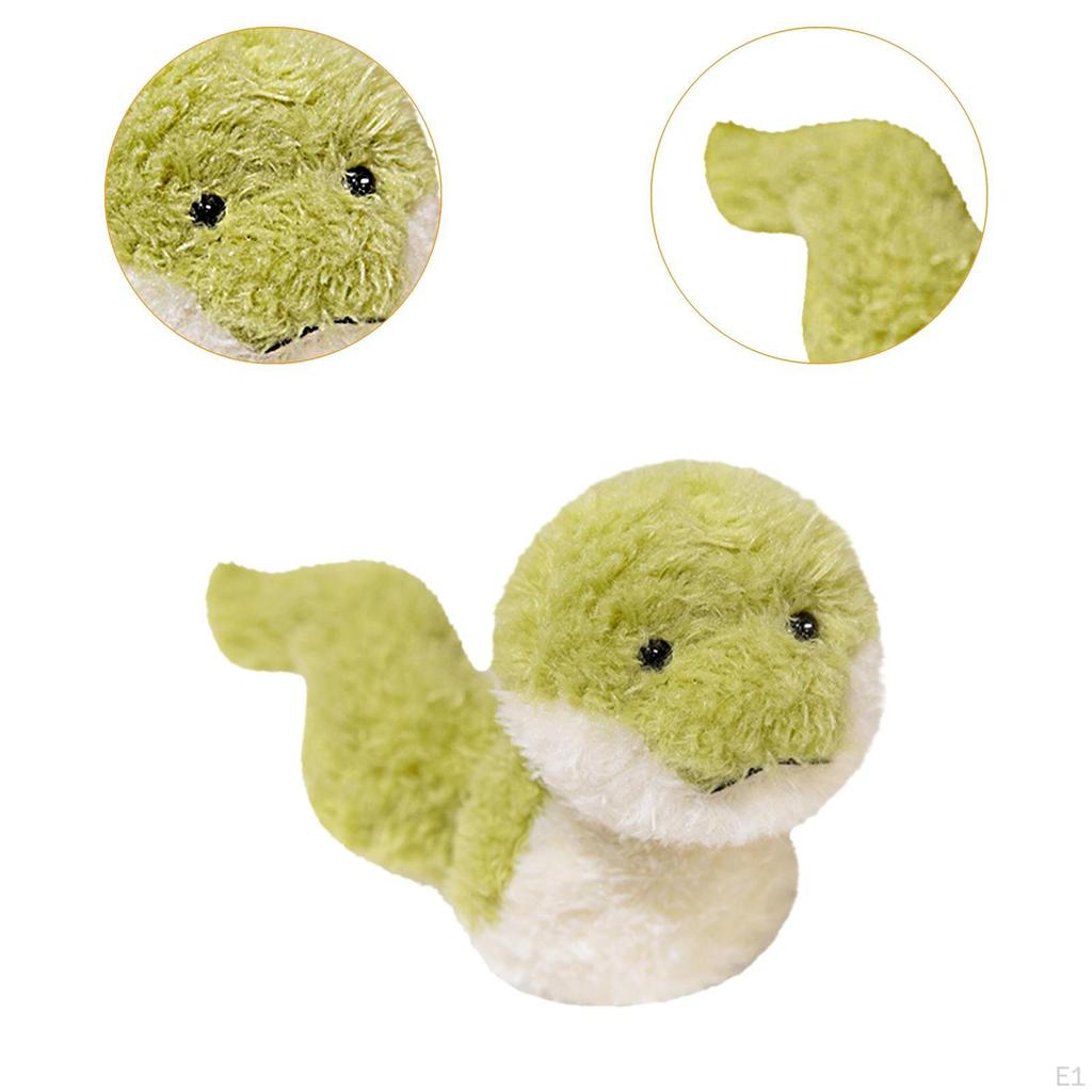 Green Snake Plush Toy Stuffed Animal for Party Decoration Boys and Girls 25cm