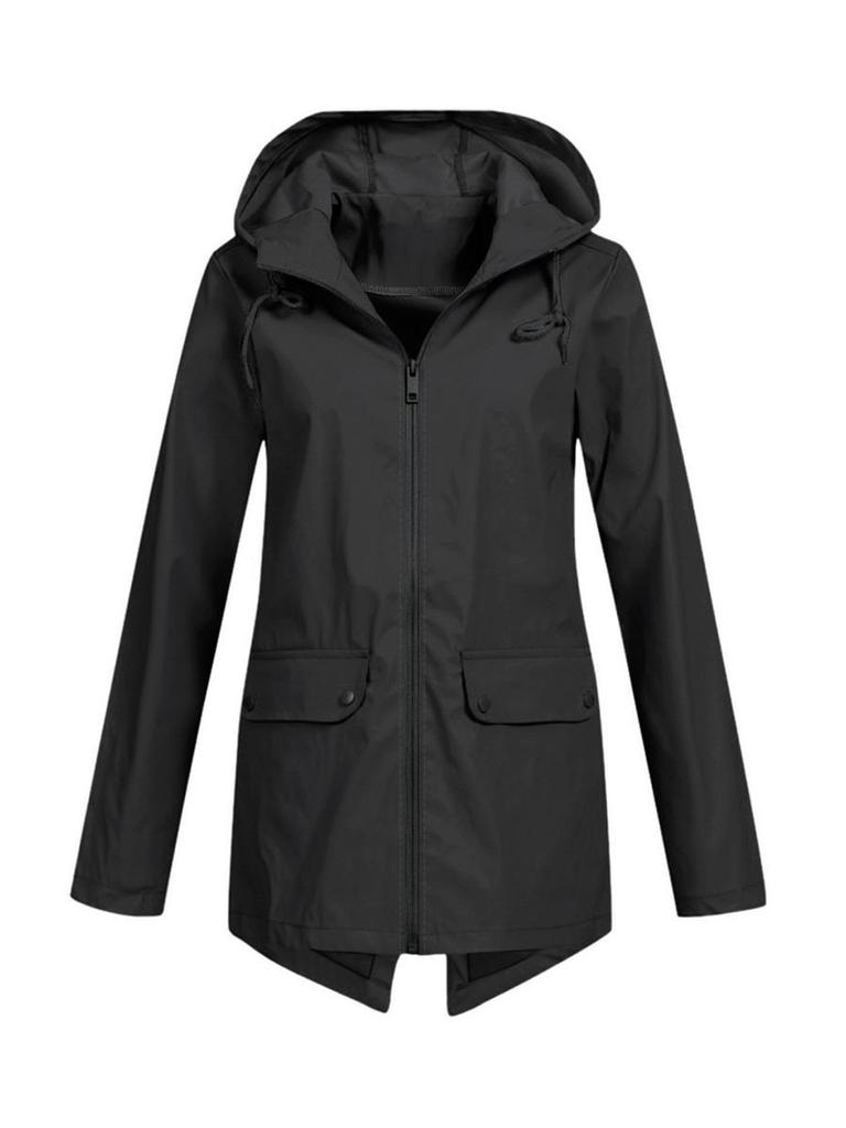 Windproof Hooded Lightweight Outdoor Windbreaker Jacket Thin Women's Outerwear