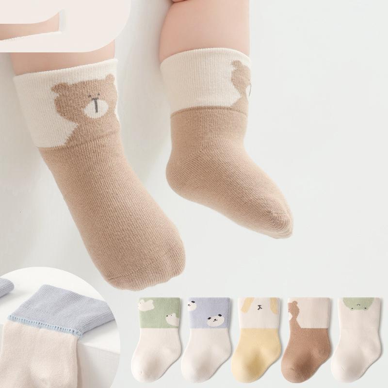 Wholesale High-Elastic Breathable Customizable Color Unisex Baby Socks