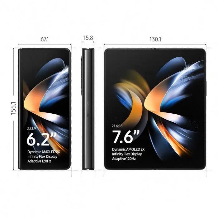 Samsung Galaxy Z Fold4 5G Sbloccato Dual SIM 12GB RAM 256GB/512GB Smartphone Pieghevole