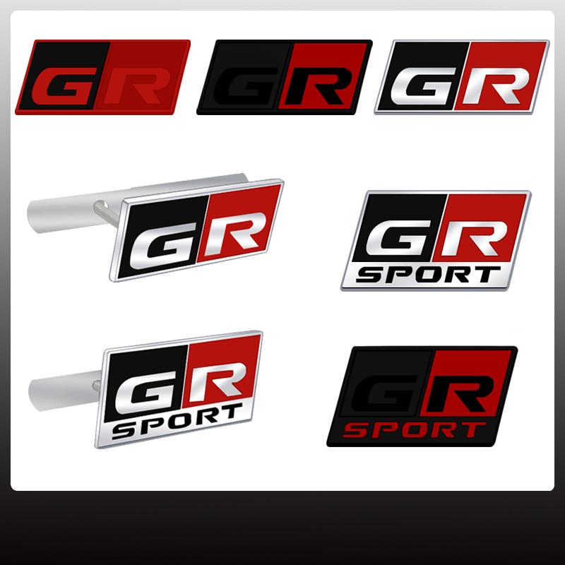 dclky10 GR Sport Car Grille Badge Sticker For Gazoo Racing C-HR RAV4 Mirai Avensis Toyota Logo Metal Trunk Emblem Decoration Accessories