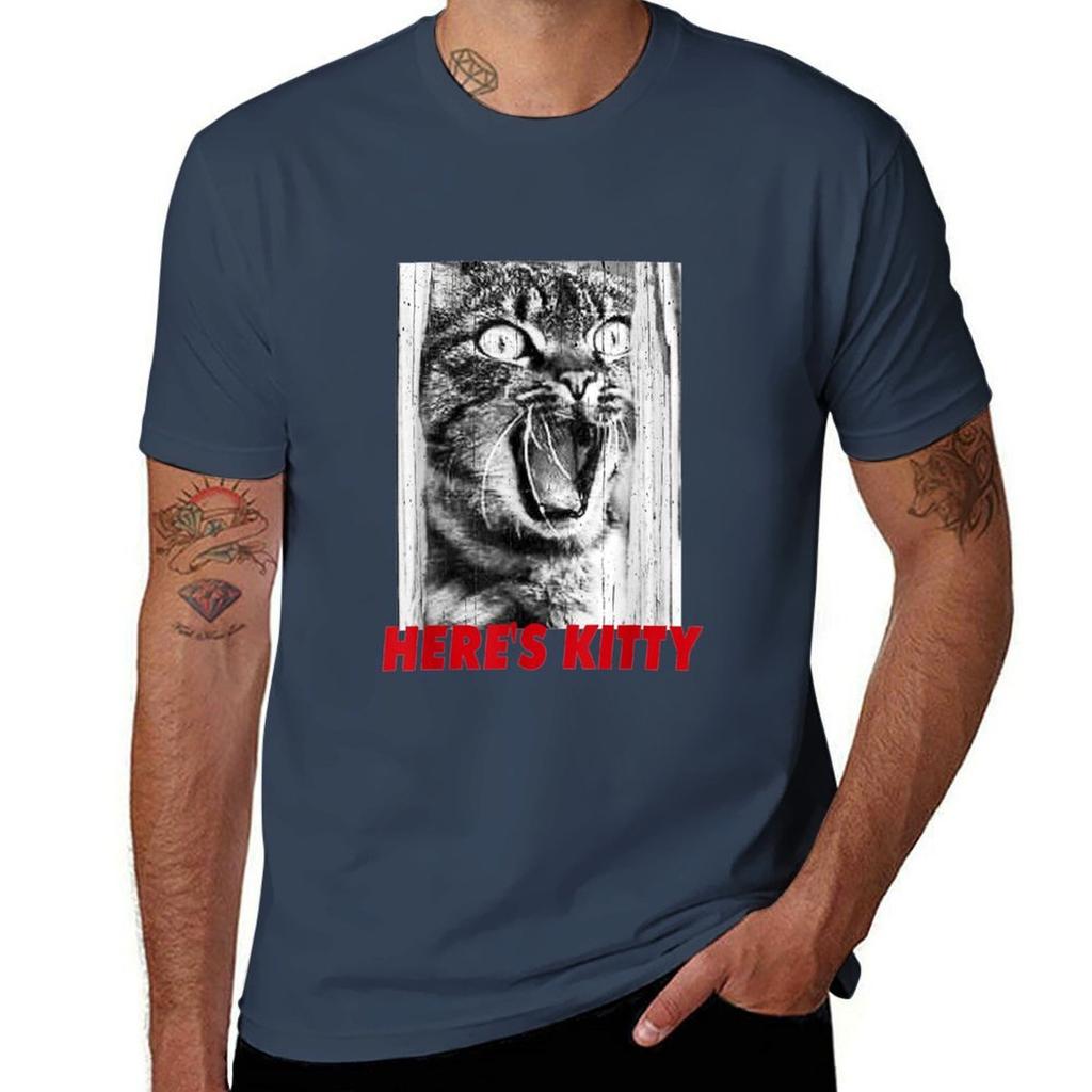 Shining Cat Here Is Kitty Tshirt Unisexs Graphic T Shirts Tshirt