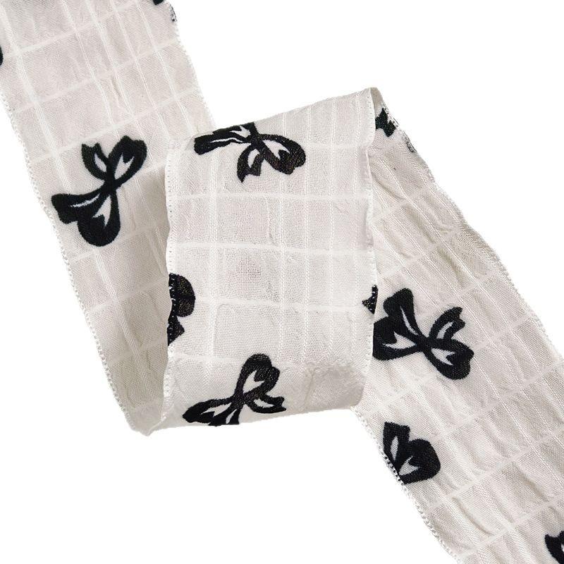 4cm široká malá květinová šifonová ozdoba s jemným mřížkovaným lemováním, mašle, čelenka, vlasové doplňky, ručně vyráběná květinová dárková krabička