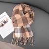 2025 new line scarf women's winter neck protection scarf student high-end warm shawl