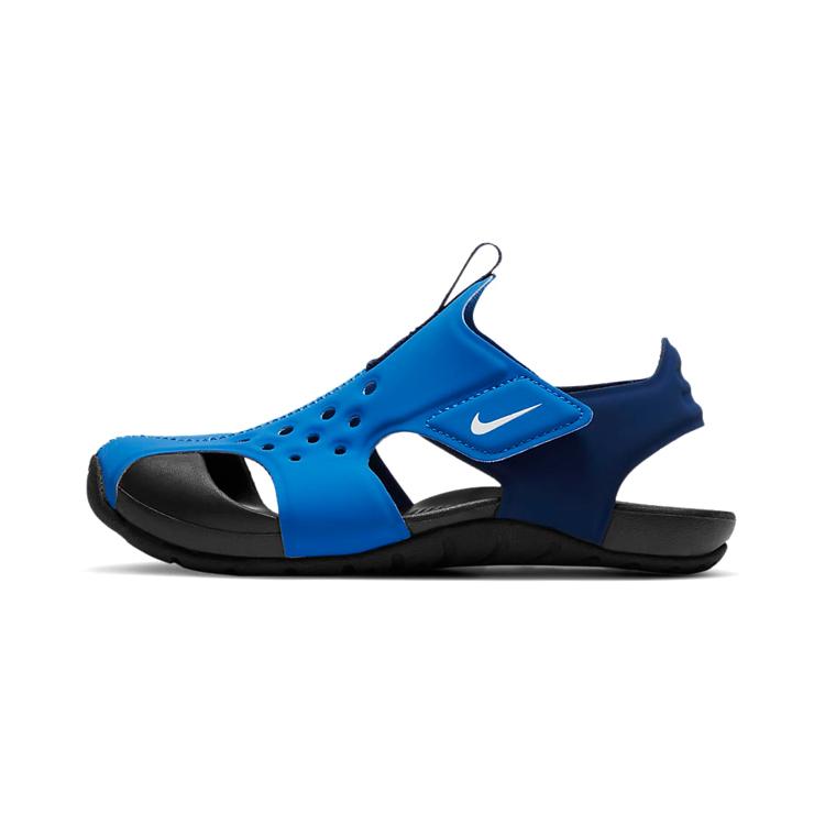 

New Nike Sunray Protect 2 Slip-Resistant Breathable Children s Sandals Blue Black Children Aged 3-7 Years Old 943826-403 29.5