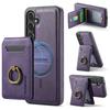 For Samsung Galaxy S25+ Magnetic Case PC+TPU+PU Phone Cover with Card Holder