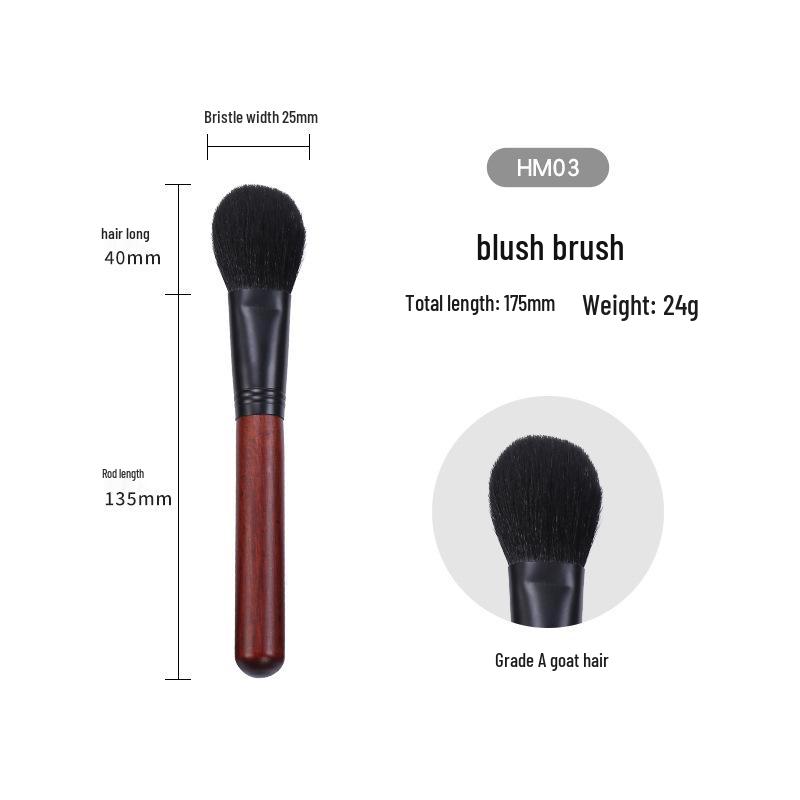 26-teiliges professionelles Make-up-Pinselset - Tierhaarpinsel für Lidschatten, Highlighter, Foundation und Rouge