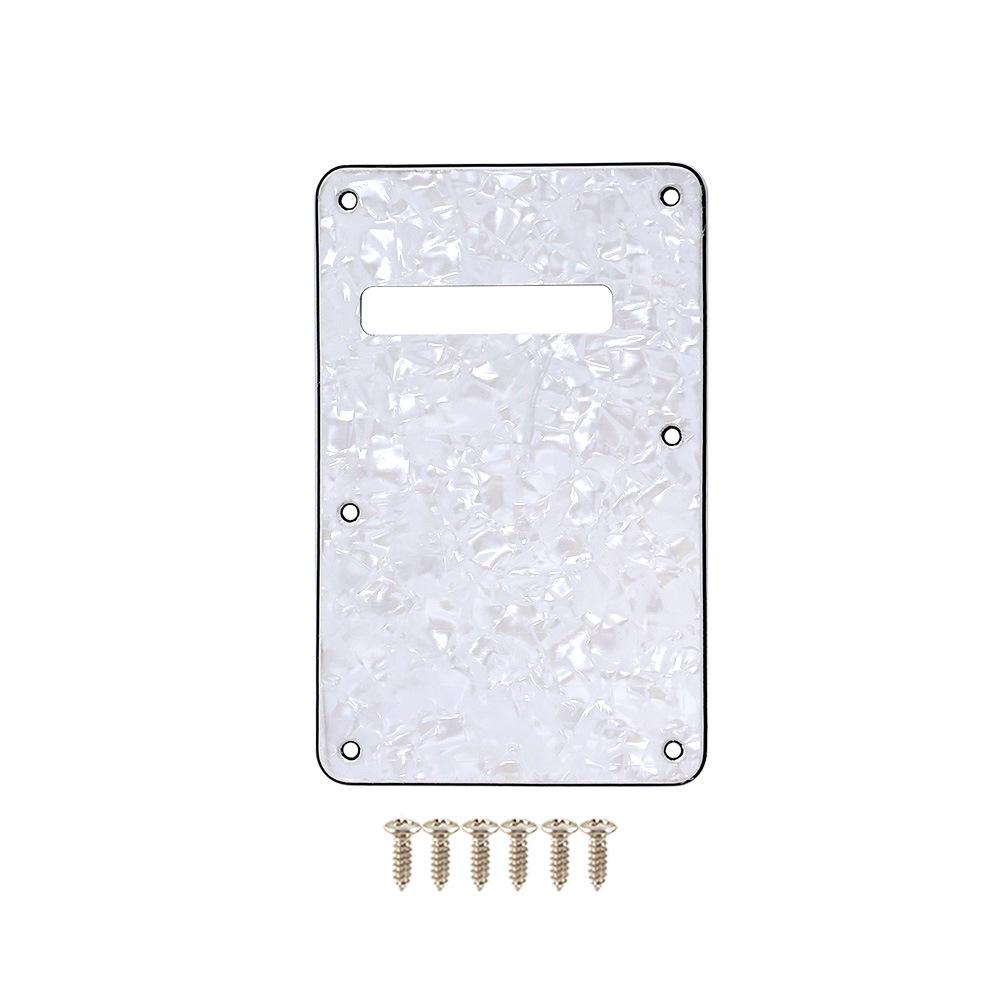 Electric Guitar Three-Layer PVC Back Plate Pickguard Slot Cover for ST Models.