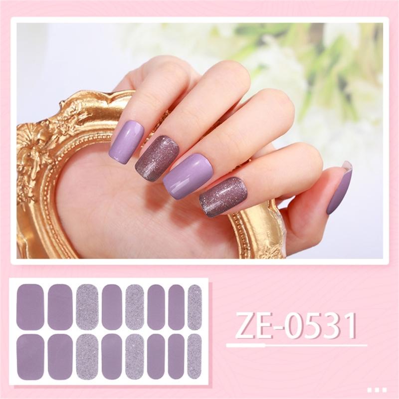 Semi Cure Nail Stickers for Beginner Women Girl