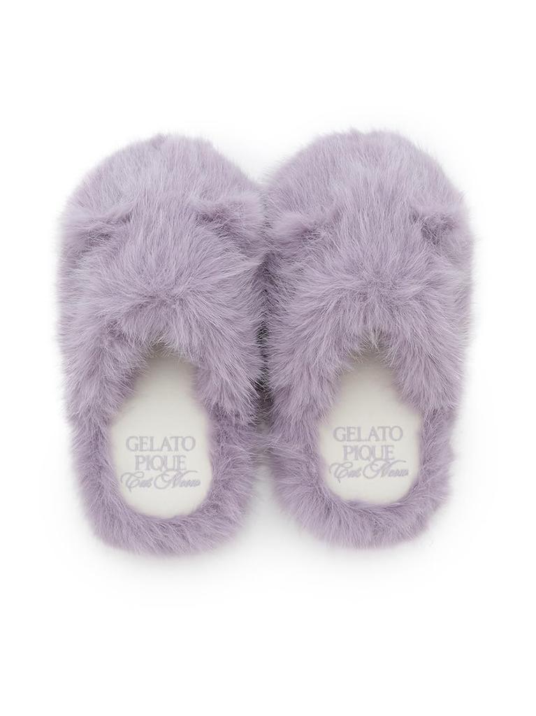 Gelato Pique HALLOWEEN CAT Fur Room Shoes PWGS254604 PPL Free Size Women's