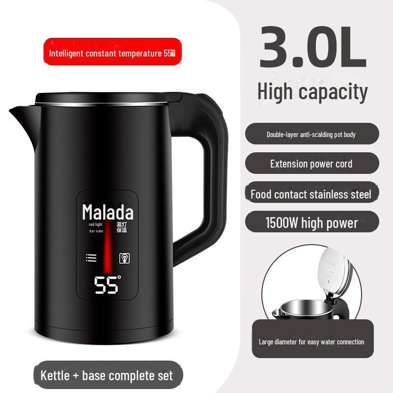 

Электрический чайник емкостью 2,5 л, с автоматическим отключением и изоляцией для студенческих общежитий