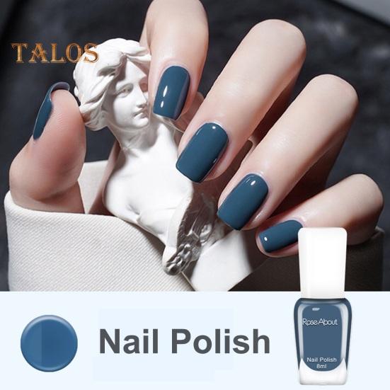8ML Peelable Nail Polish Long Lasting Quick Drying Water-based Nail Lacquer DIY Nail Art Home Salon Women Toenail Fingernail Manicure Gel Polish