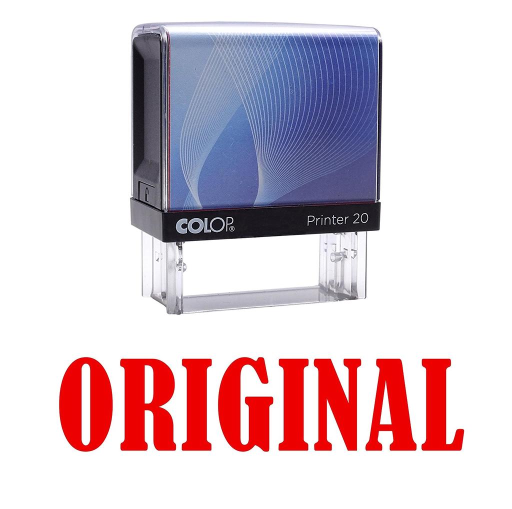 ORIGINAL Self Inking Rubber Stamp Small Black Ink Office Stock Stamp Colop Mini