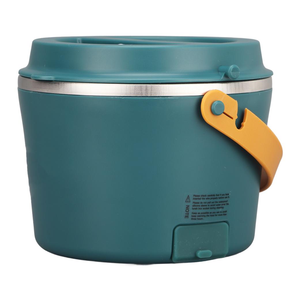 Încălzitor de prânz electric din oțel inoxidabil, versatil, cu încălzire rapidă, 1,2 l, încălzitor de prânz portabil