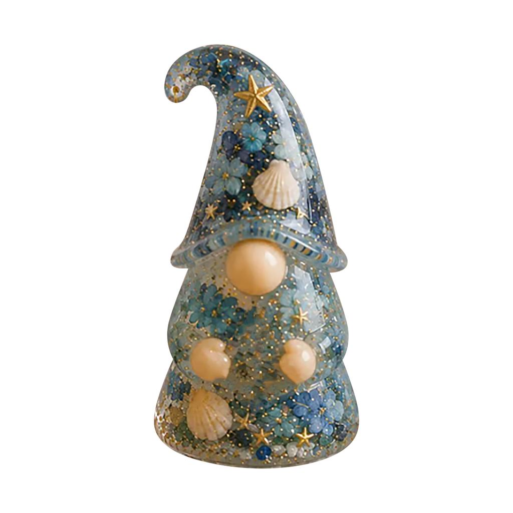 Gnome Resin Ornament with Hug Message Card - Cute Tabletop Decor for Home