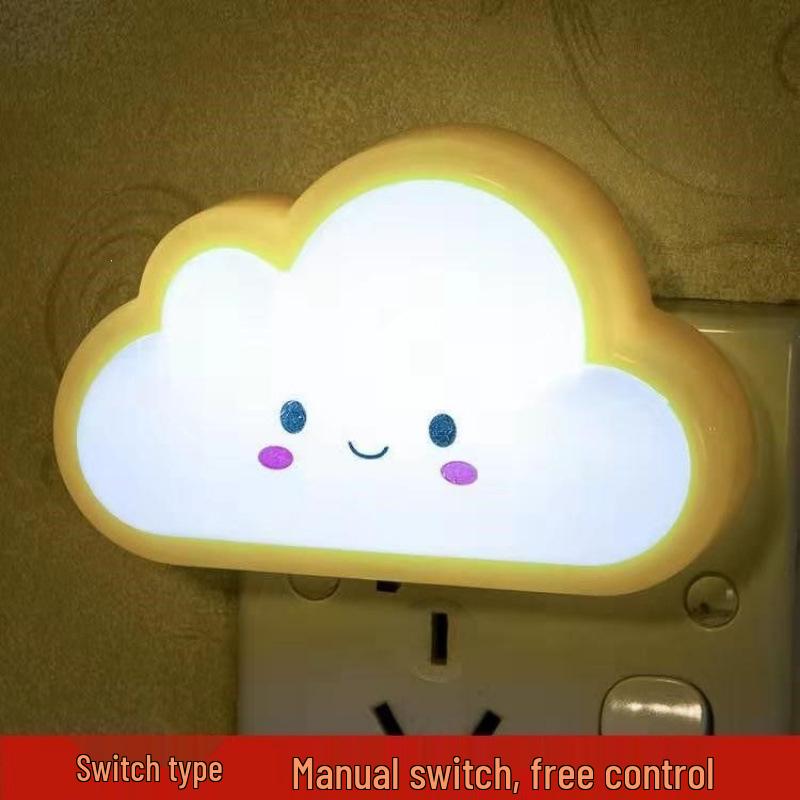 Cartoon LED Night Light with Light Sensor for Baby's Bedroom