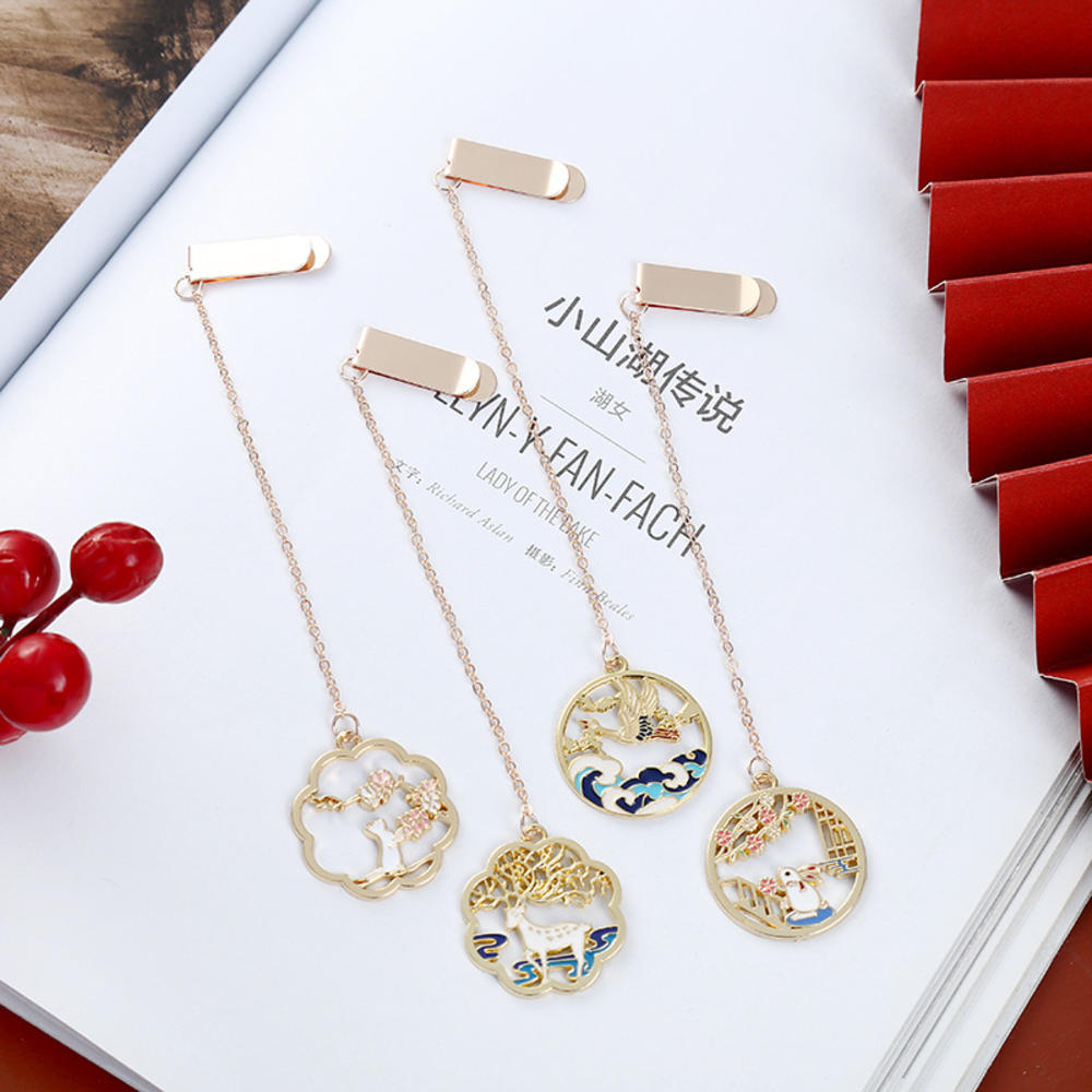 Flowers Butterfly Metal Bookmark School Supplies Book Page Accessories For Girls Kawaii Stationery Book Mark Separador De Libro