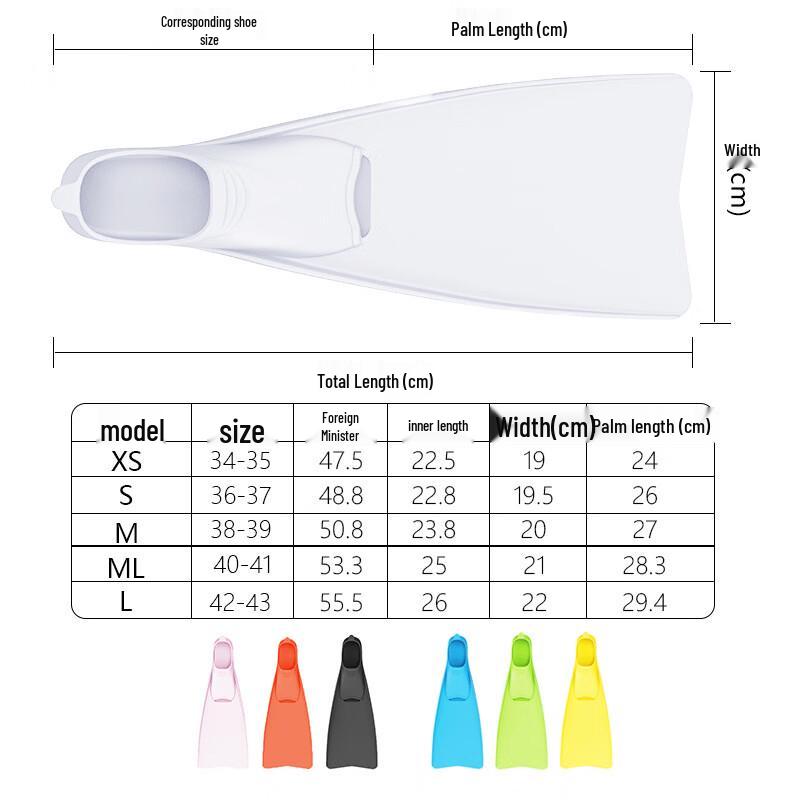 Union Envoy Full Foot Snorkeling Fins