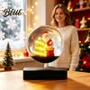 Unique Winter Seasonal Display Magnetic Levitating Santa Claus Tree Ornament with LED Light, Lighted Rotating Floating Creative Christmas Party