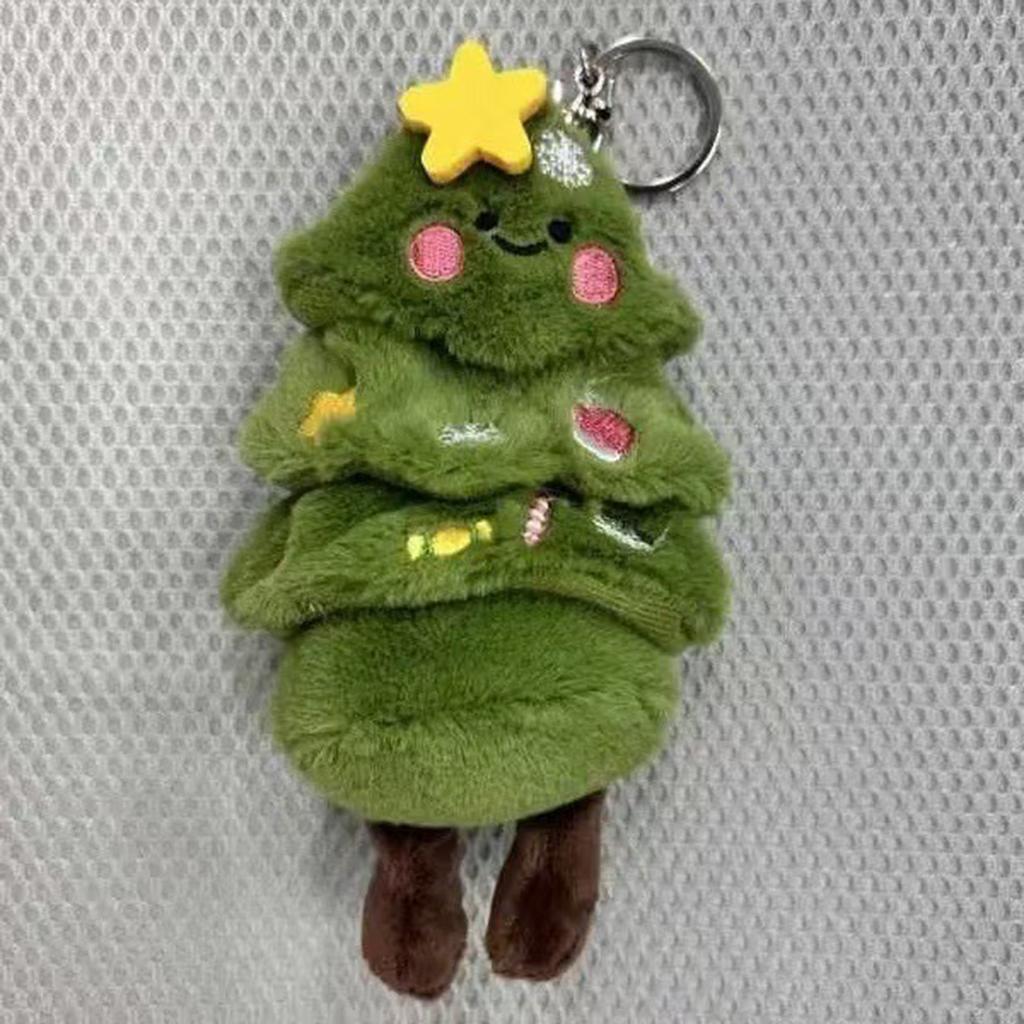 Cartoon Christmas Tree Keychain Pendant, Christmas Plush Toy, Christmas Decoration Pendant, Bag Keychain Pendant