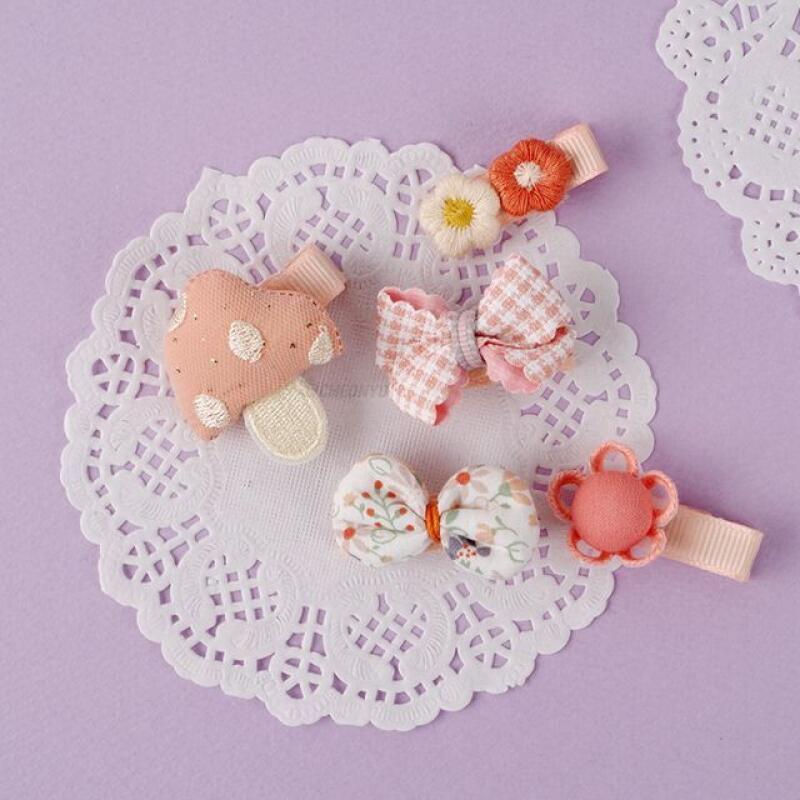 

[All About Pin] Cute Hairpin 5-Piece Set_Coral Mushroom