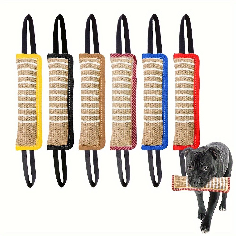 Strapazierfähiges Jute-Kauspielzeug für Hunde - Bissfester Zahnungsstab für Welpen & erwachsene Hunde, Natürliche Zahnpflege für Haustiere