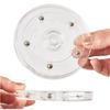 2 Piece Multifunctional 360 Degree Rotating Plastic Turntable Decorative Display Stand Plate Household Organizers Tool