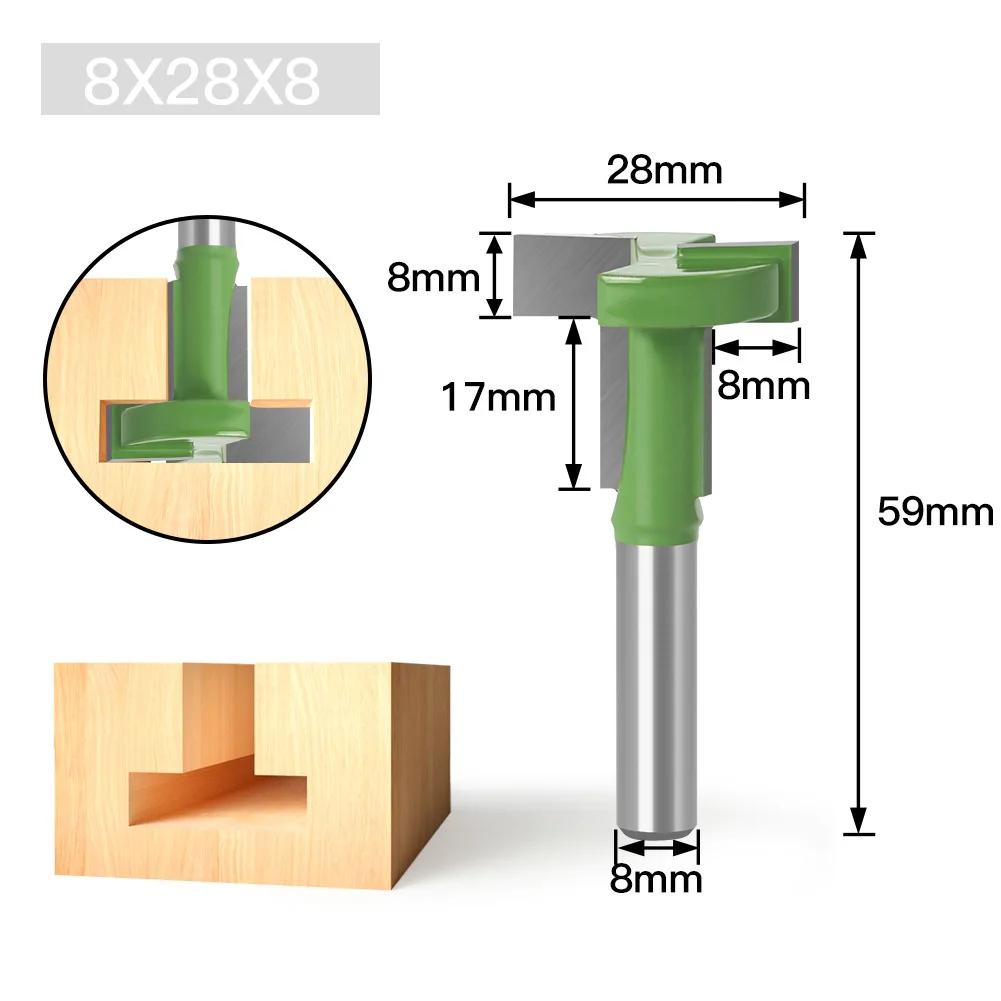 

8 хвостовиков, зеленый прямой лезвие, Т-образный нож, крюкообразная фреза, пазовый нож, 8 хвостовиков, пазовая фреза, внешняя торговля, экспорт, деревообработка