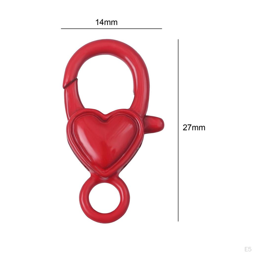 2 Pieces Lobster Clasp Keyring Buckle Connector, Alloy Hook, Claw for Findings