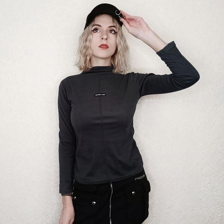 Dames Fluweel Hoge Kraag Dubbelzijdig Trui Top Bodem Shirt