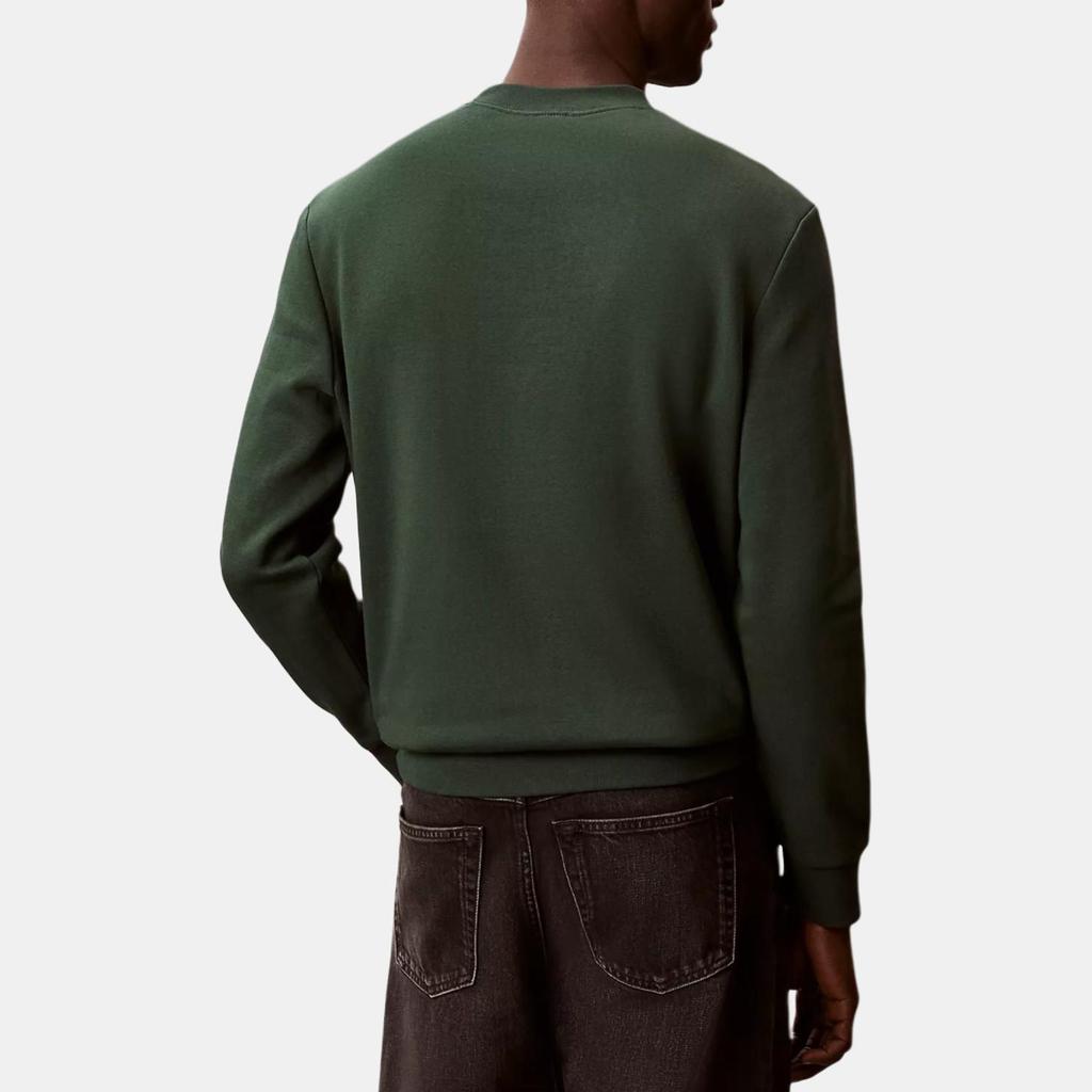 Calvin Klein Vintage Embroidered Letter Soft Comfortable Ribbed Knit Crew Neck Long Sleeve Sweatshirt Men sweatshirt 40QM430-LLG