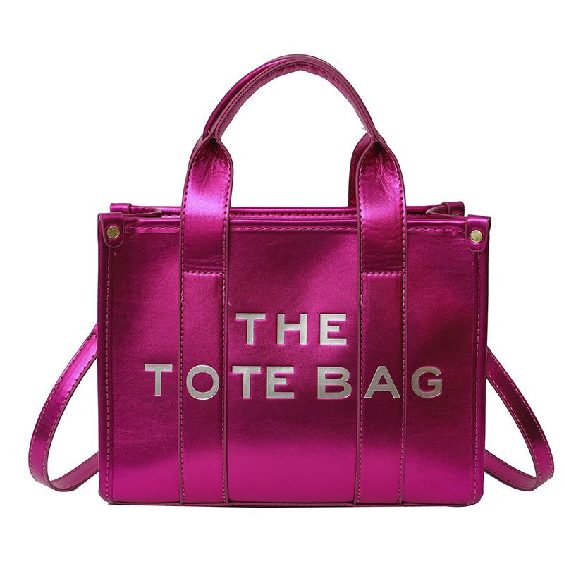 Niche Glossy Design Tote Bag, New Summer Trend Handbag, Fashionable and Simple One-shoulder Crossbody
