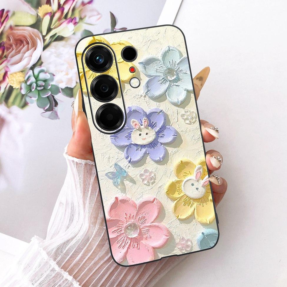 For Tecno CN5 Case For Tecno Camon 50 4G Cover Fashion Butterfly Cute Cat Cool Painted Soft Phone Casing For Techno Camon50 4G