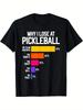 Lustiges Pickleball Humor T-ShirtWarum ich verliereSchwarz Klassische Passform Herren039;s Rundhals Unisex T-Shirt