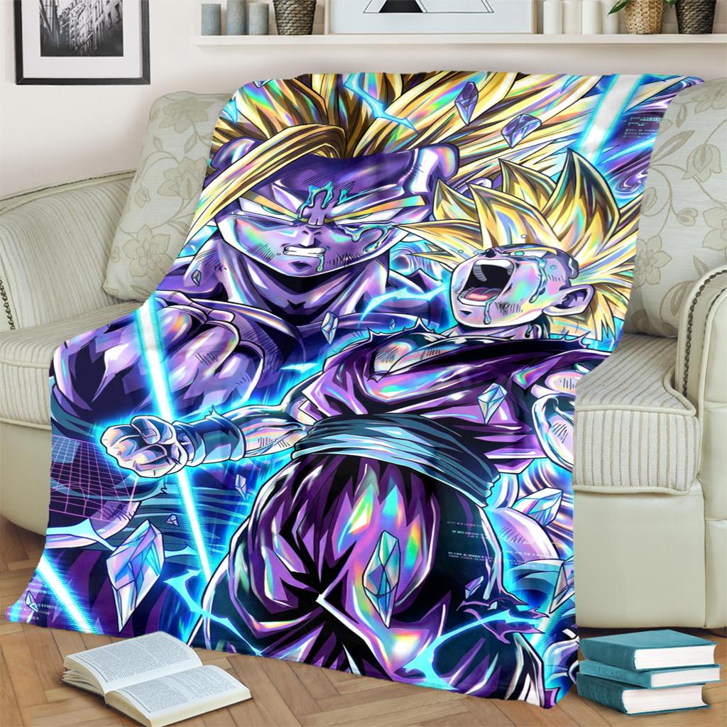Dragon Ball! Pattern Blanket Warm Comfortable Flannel for Bedrooms, Sofas, Beds, Chairs, Picnics, Travel