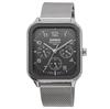 CASIO Standard Multifunction Analog Watch MTP-M306M-8AV Men's Gray Metal Mesh Band, 24-Hour Design Style