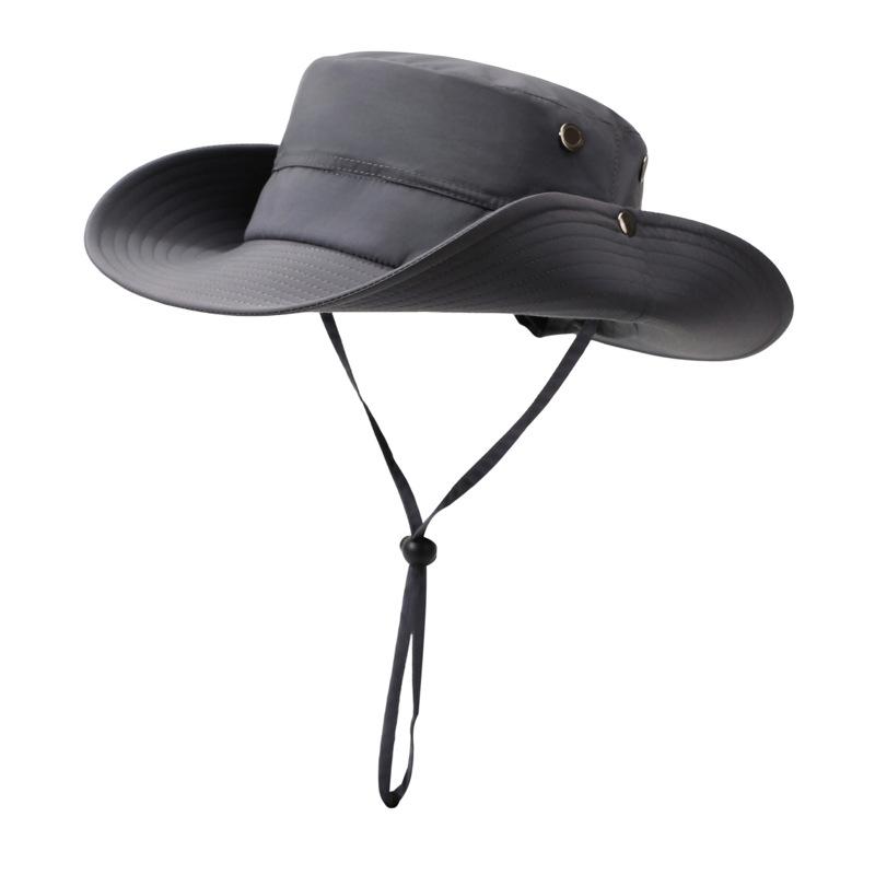 Quick Drying Breathable Big Edge Visor Hat Men and Women Hiking Camping Bucket Hat Outdoor Fishing Western Cowboy Hat