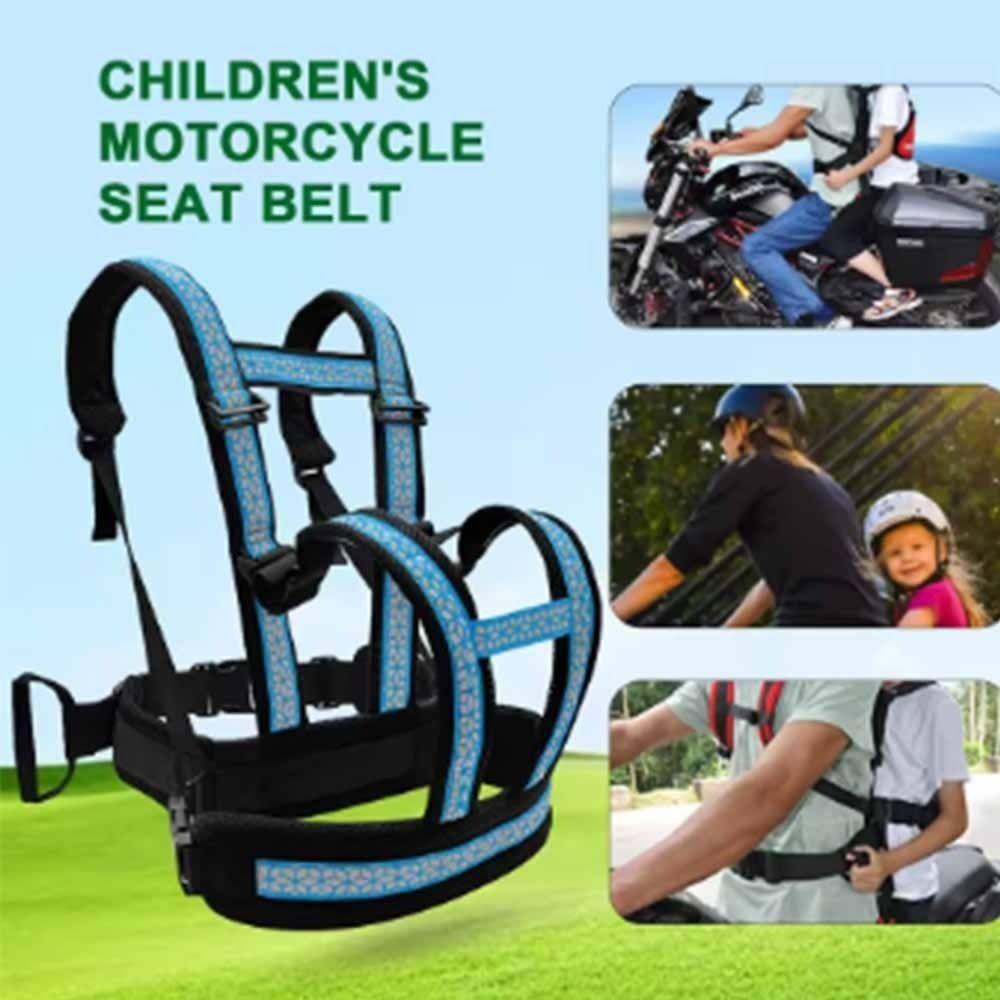 Two Handles Children's Motorcycle Seat Belt Breathable Baby Chest Safe Strap Safety Riding
