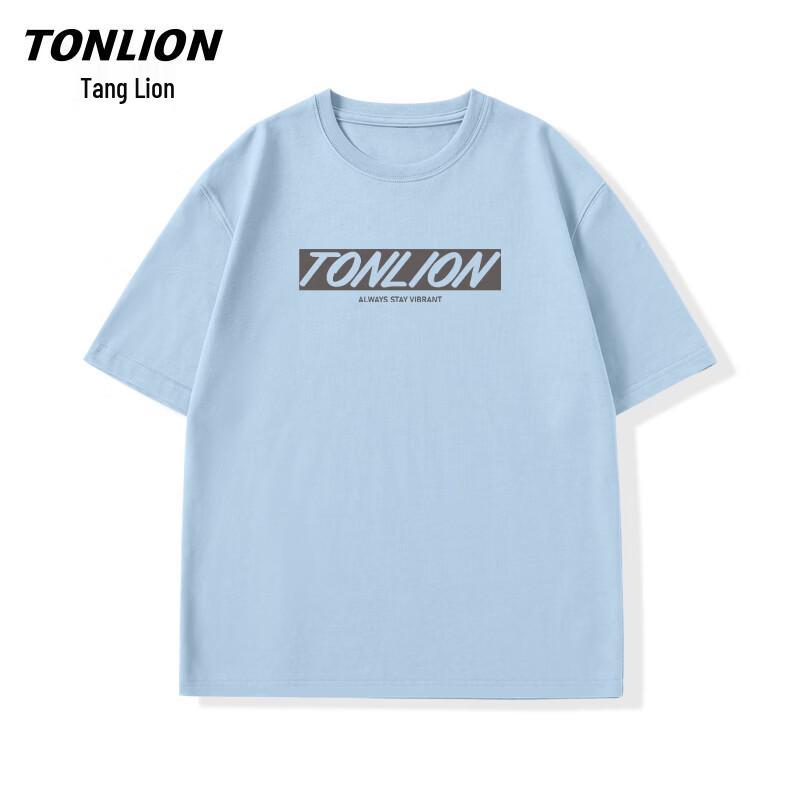 TonLion Unisex Cotton Round Neck T-Shirt
