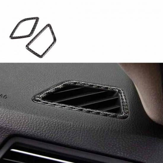 2011-17 Dashboard Side Outlet Vent For BMW 5 Series Real Carbon Fiber Cover Trim