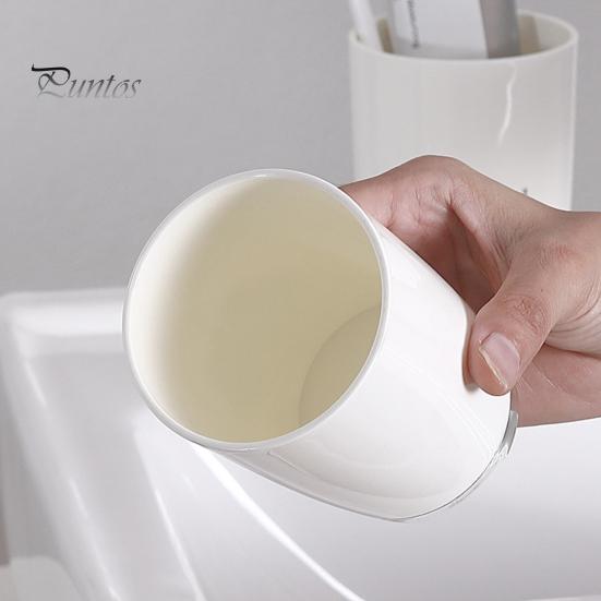 Bathroom Tumbler 300ml Toothbrush Cup Large Capacity Electroplating Thickened Letter Toothpaste Pattern Wide Caliber Household Holder for Home