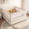 1pcs 2.0M Bed Safety Rail No-drill Baby Guardrail Anti Fall Bed Barrier Bed Safety Fence Suitable for Twin Queen King Beds