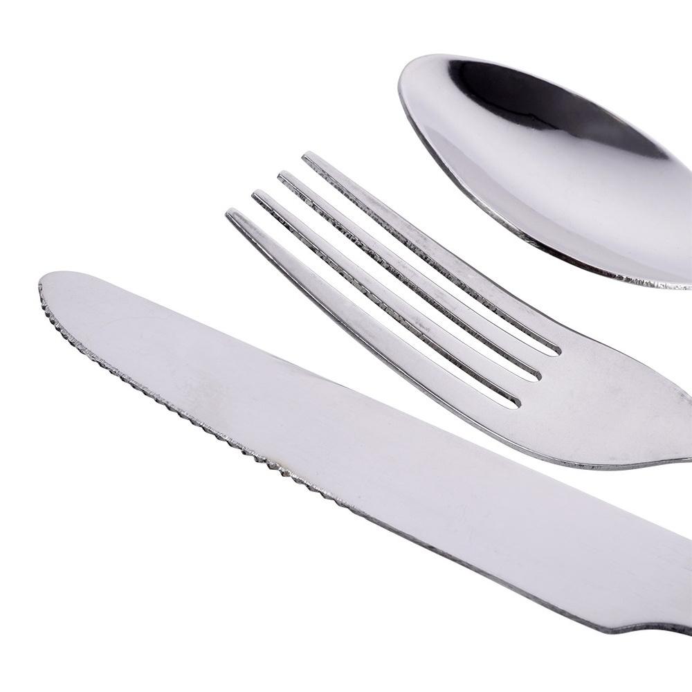 3x Tableware Cutlery Set Spoon Fork Knife for One Person