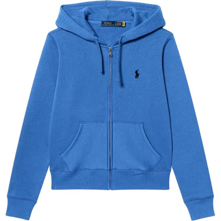 Felpa con cappuccio e zip a manica lunga con logo ricamato Polo Ralph Lauren Donna felpe 211951453-018