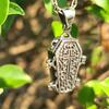 Skeleton Pendant Necklace Gothic Necklace with Skeleton in Casket Pendant