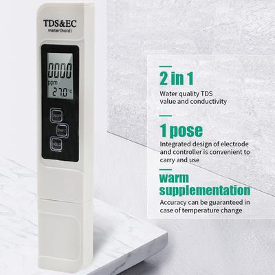 LCD TDS EC Metr Pero Přenosný Automatická Kalibrace Rozsah 0-9990 Kuchyňské Nářadí A Pomůcky Tester Kvality Vody Teplota PPM Tester