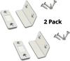 2 Pack Alloy Magnetic Door Catches Latch- Invisible Strong Adhesion, Drill-Free Mount, Seamless Release - Ideal for Cabinets, Wardrobes, Sliding Doors